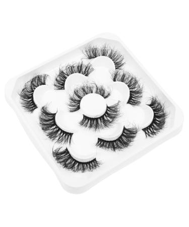 Beavorty 5 Pairs eyelashes dramatic makeup lash handmade eye lashes natural lashes 3d fluffy lash extension girls fake lash natural fake lashes false lash extensions 9 d fiber Adhesive soft