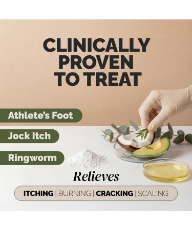 Puriya Tea Tree Oil Antifungal Cream - Athletes Foot & Jock Itch Treatment - Ringworm Relief - Hydrating Anti-Fungal Cream - Buy Online on GoSupps.com