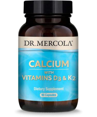 Dr. Mercola Magnesium L-Threonate & Calcium with D3 & K2 | 90 Servings | Bone Health Dietary Supplement | Non-GMO - Buy Online on GoSupps.com