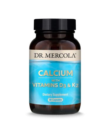 Dr. Mercola Calcium with Vitamins D3 & K2 90 Capsules