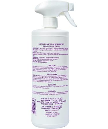 FOLEX Instant Carpet Spot Remover | 32oz Pack of 6 | Effective Stain Removal for All Carpets | International Shipping Available - Buy Online on GoSupps.com