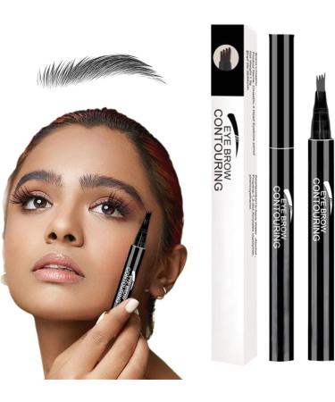 Eyebrow Pen Eyebrow Pencil with 4-Fork-Tip Liquid Eyebrow Pencils for Women Eyebrow Pen Last All-Day Eyebrow Pencil (Grey) - Buy Online on GoSupps.com