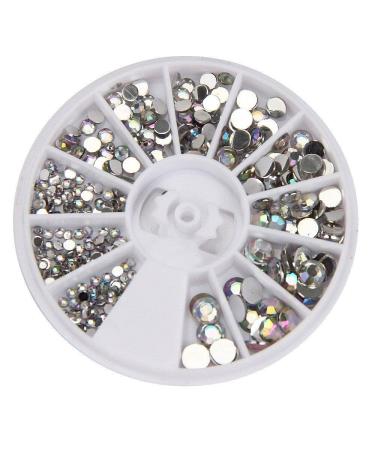 Around 3D Gemstone Rhinestone Crystal Acrylic Nail Art Diy Decoration Wheel StylishProfessional and Attractive
