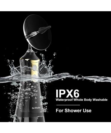 Brighworld Ear Wax Removal Kit - Professional & Safe Ear Cleaning Tool Set with 3 Pressure Settings and DIY Irrigating Mode - IPX6 Waterproof Black - Buy Online on GoSupps.com