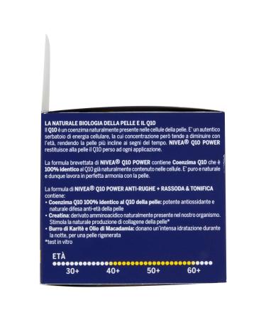 NIVEA Q10 Anti-Wrinkle Night Cream 50ml | Best Face Cream for Anti-Aging & Hydration - Buy Online on GoSupps.com