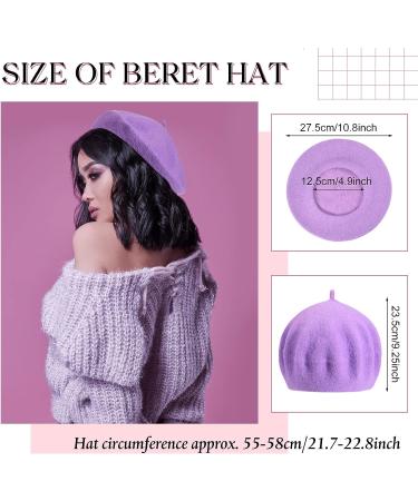 20-Piece Multicolored Wool Berets for Women, French Painter Hats for Winter Parties - Men's and Girls' Artist Beret Hat for Indoor/Outdoor Events - Buy Online on GoSupps.com