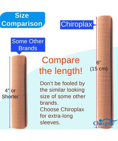Chiroplax Toe Tubes Sleeves Protectors (3 Pack Large) | Fabric & Gel Lining | Bunion Hammer Toe Callus Corn Blister Relief - Buy Online on GoSupps.com