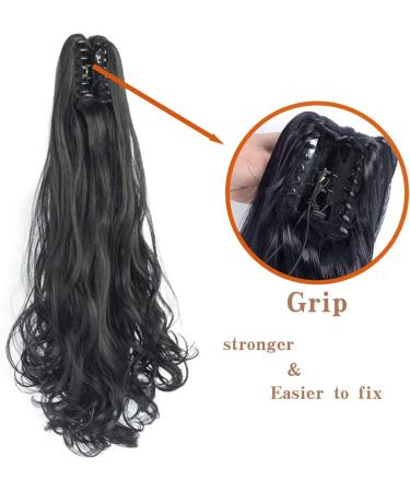 Ponytail Extensions 24inch Synthetic Claw Clip On Straight Ponytail Hair Extension Ponytail Extension Hair for Women Pony Tail Hair Hairpiece for Women(Color:60-01) - Buy Online on GoSupps.com