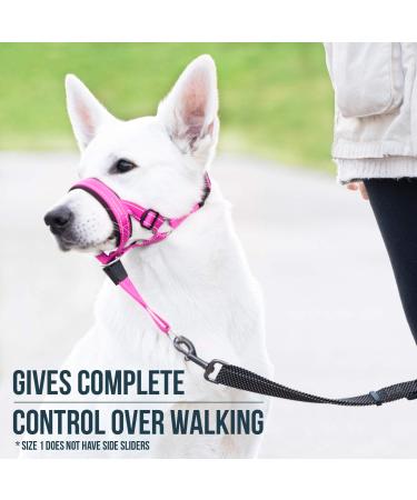 Goodboy Dog Halver with Service Belt - No-Pull Padded Halter for Small Medium & Large Dogs - Training Instructions Included - Pink (Pack of 1) - Buy Online on GoSupps.com