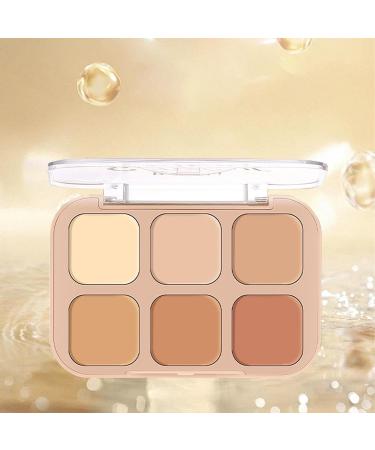  Nankoyal Makeup Artist Palette Concealer Palette Powder | 6 Colors Makeup Powder Palette | Versatile Cosmetic Accessories for Daily Use  - Buy Online on GoSupps.com