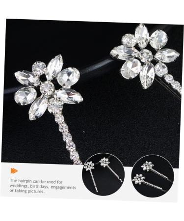 Angoily 8 Pairs Bridal Rhinestone Barrette 90s Jewelry for Women Pearl Hair Accessories Pearl Hair Clips Hair Clips for Women Highlights Hair Dye Kit Pin Miss Wedding Zinc Alloy - Buy Online on GoSupps.com