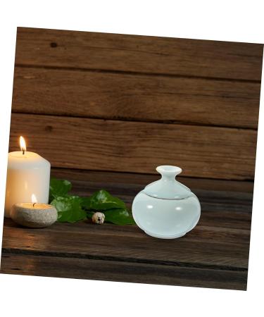 MAGICLULU cream tea cosmetic pot jars cosmetic container cream jar dreadlock fabric beads small braid seal small filling empty cream jar skin care products 4.7x4.7cm Sky-blue - Buy Online on GoSupps.com