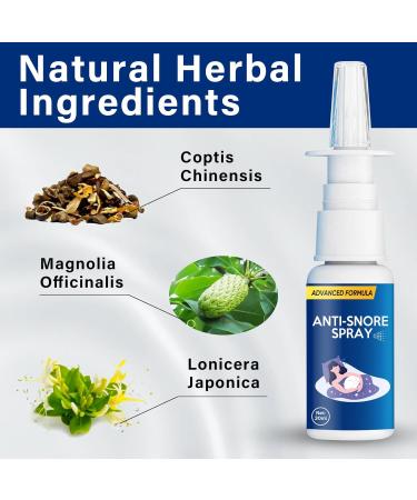 Effective Anti-Snoring Spray - Safe Snore Relief Solution for Better Breathing & Sleep | 30 mL - Blue - Buy Online on GoSupps.com