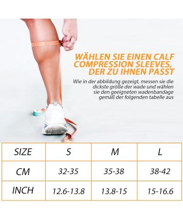 Wading Bandage Compression Calf Support - 2 Waden Compression Stockings for Men & Women | Pain Relief & Recovery Calf Sleeves for Running Cycling (Pink Size S) - Buy Online on GoSupps.com