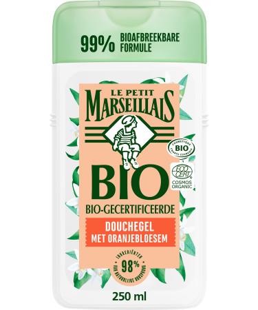 Le Petit Marseillais Le Petit Marseillais Certified organic shower cream Orange Blossom (250 ml) pH neutral care shower and a gentle aromatic shower with a particularly pleasant fragrance transparent