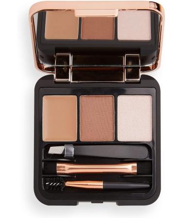 Makeup Revolution Brow Sculpt Kit Brown Brown 1 count (Pack of 1) - Buy Online on GoSupps.com