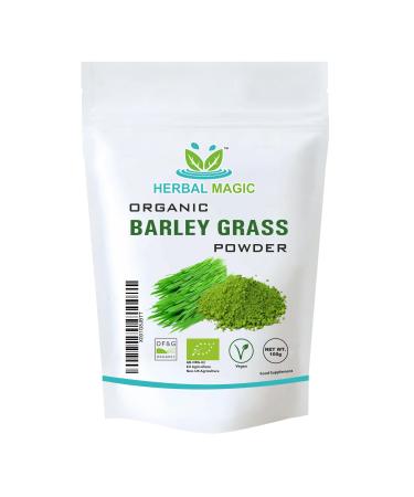 Herbal Magic's Organic Barley Grass Powder-Irrestibily Delicious.Sparkle Your Smoothies Milkshakes Recipes.Nutritious wholefood with sizable Healthy Attributes.Free from Fillers & Preservatives-100g 100.00 g (Pack of 1)