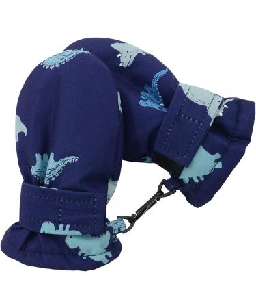 Durio Kids Ski Gloves - Windproof & Warm Winter F ustlings for Boys & Girls (2-4 Years) - Blue Dinosaurs - Buy Online on GoSupps.com
