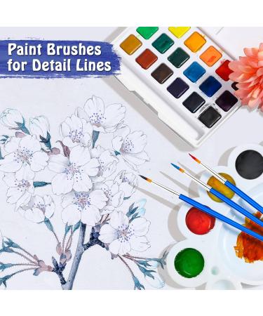100Pcs Small Paint Brushes Set for Kids - Fine Detail Brushes for Classroom, Model, Canvas, Face, Nail Art - Acrylic, Watercolor, Craft Supplies - Buy Online on GoSupps.com