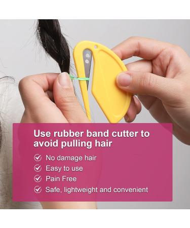 Colorful Hair Accessories Set with Rubber Bands, Mini Clips, Combs, Cutter, Spiral Hair Ties, Barrettes, Clips, Pull Through Tool - Gift Box Included - Buy Online on GoSupps.com