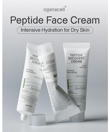 Oganacell Peptide Face Cream - Intensive Hydration for Dry Skin Itchiness & Redness | Korean Skin Care with Ceramide NP Shea Butter & Panthenol - 1.69fl oz - Buy Online on GoSupps.com