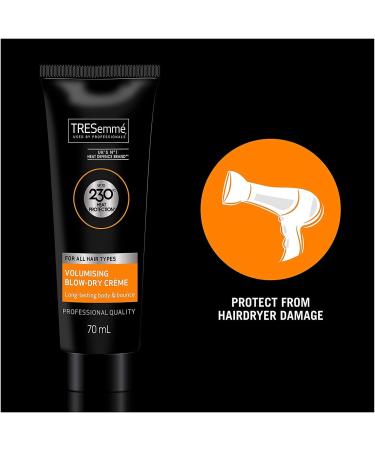 TRESemme Volumising Blow Dry Cream All Hair Types 6x 70ml Professional Quality - Up to 230C Heat Protection - Buy Online on GoSupps.com