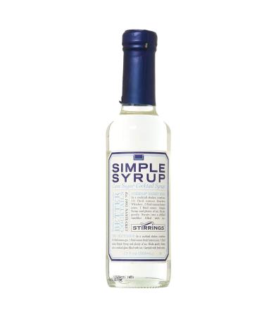 Stirrings Pure Cane Simple Syrup Cocktail Mixer, 12 ounce bottle | Pack of (1) |
