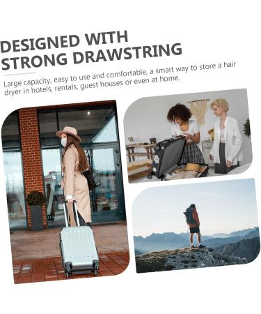 OHPHCALL Hair Dryer Storage Bag Hotel Storage Bag Hair Dryer Drawstring Pouch Hair Dryer Storage Pouch Hair Dryer Supplies Hair Dryer Travel Bag Guest Room Supplies Hair Dryer Organizer 33x30cm Light Grey - Buy Online on GoSupps.com