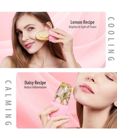 Ice Milo Face & Eye Roller - Tighten Pores, Contour & Prevent Puffiness - Nectarine Pink - Buy Online on GoSupps.com