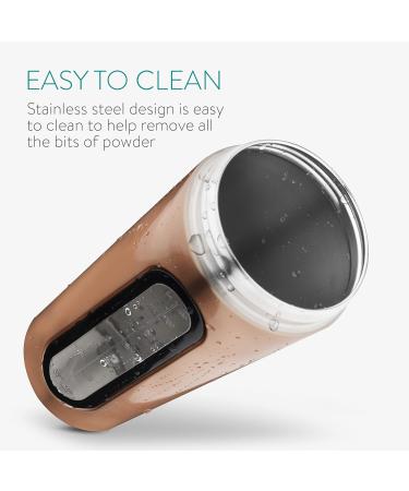 Navaris 750ml Stainless Steel Protein Shaker Bottle - Copper Fitness Mug for Smoothies & Protein Shakes - Perfect for Training & Sports - Buy Online on GoSupps.com