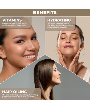 USDA Organic Sea Buckthorn Oil - Pure Sea Buckthorn Oil for Face and Skin Natural Moisturizer for Radiant Skin Organic Sea Buckthorn Seed Oil for Nourished Skin - Cold Pressed and Unrefined - Buy Online on GoSupps.com