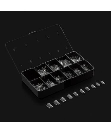 Apres Nail Gel-X Sculpted Square Short Tips Bundle | 500 Gel-X Tips & 15ml Extend Gel | Premium Quality | 10 Sizes 0-9 | 2022 Version - Buy Online on GoSupps.com