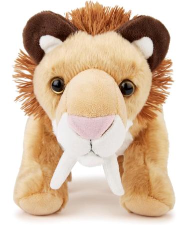 Zappi Co Smilodon Plush Toy - 38cm Soft Stuffed Animal for Kids | Safari Animals Collection - Buy Online on GoSupps.com