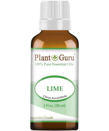 Lime Essential Oil 1 oz / 30 ml 100% Pure Undiluted Therapeutic Grade Cold Pressed from Fresh Lime Peel Great for Aromatherapy Diffuser Relaxation and Calming Natural Cleaner.