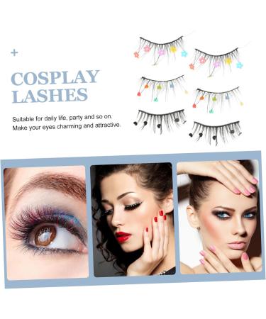 minkissy 6 Pairs Sequin False Eyelashes Colored Lashes Natural False Lashes Colored Eyelashes Fake Lashes Natural Color Lashes Lashes with Pride Makeup Miss Cosplay Cosmetic Imitation - Buy Online on GoSupps.com