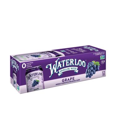 Waterloo - Sparkling Water Grape - Case of 2 - 12/12 FZ