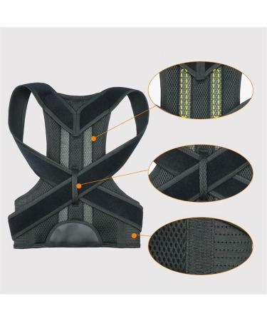 Posture Corrector for Men and Women Spine Back Support Brace with Adjustable Breathable Lumbar Support Belt for Neck Shoulder Pain Relief (Size : XXL) (Small) (Large) - Buy Online on GoSupps.com