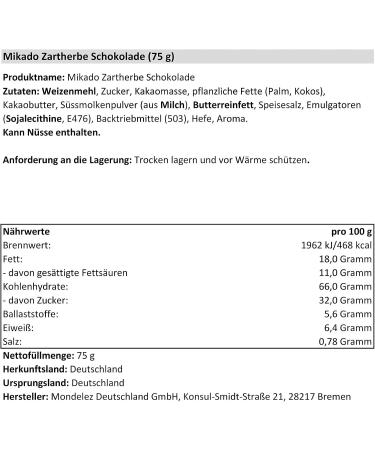  Mondelez International Mikado Dark Chocolate Biscuit Sticks 75g Pack of 3 - Buy Online on GoSupps.com