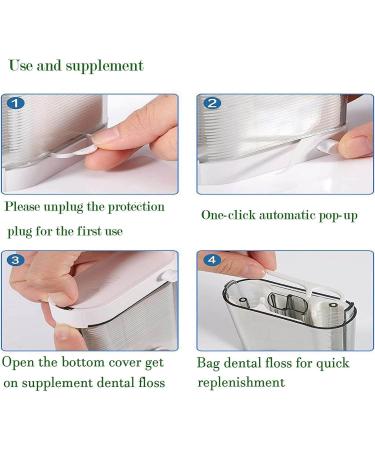 Premium Dental Pleils in Sacred Rose - Hygienic Pop-Up Tooth Silk Box with 88 Flavor Neutral Dental Floss - International Shipping Available - Buy Online on GoSupps.com