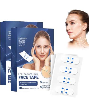 Ruban de Lifting Invisible Bandes et Bandes de Lifting du Visage pour Les bajoues Ruban de Lifting du Cou Autocollant de Levage du Visage pour soulever la Peau affaiss e et Lisser Les Rides