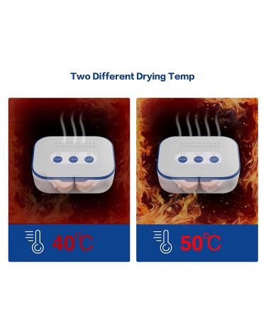 ROSA RUGOSA 3-in-1 Hearing Aid Dryer & Dehumidifier Kit - Removes Sweat & Moisture for Hearing Aids, Airpods, Earbuds - White - Buy Online on GoSupps.com
