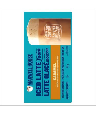 Maxwell House Caramel Iced Latte with Foam Drink Mix 165 g 6 Packets - Buy Online on GoSupps.com
