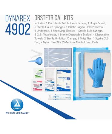 Dynarex 4902 Bagged Obstetrical Kit - Premium Supplies for Safe Delivery | International Shipping Available - Buy Online on GoSupps.com