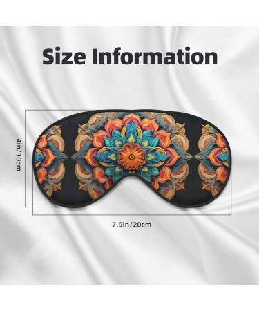 Buy Medallion Multi Print Unisex Sleep Eye Mask - Soft Comfort Eye Shade for Travel Yoga & Shift Work - Black - Buy Online on GoSupps.com