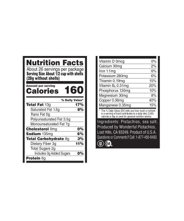 Wonderful Pistachios 48 Oz Resealable Bag - Roasted & Salted Snacks - Buy Online on GoSupps.com