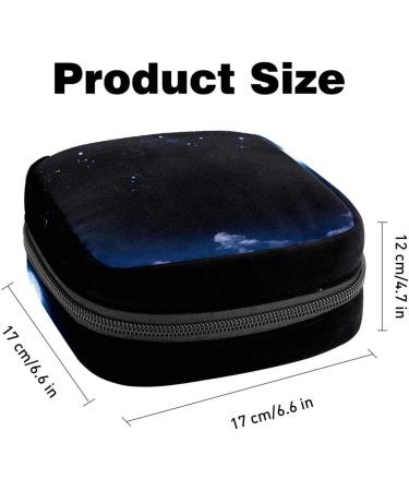 Space Universe Menstrual Bag - Stylish Zippered Pouch for Teenagers & Women | Eco-Friendly Moon Cloud Design - Buy Online on GoSupps.com