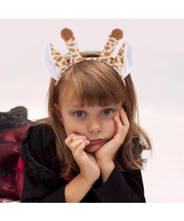 6pcs Giraffe Headband - Plush Animal Ears for Birthday & Halloween Costumes | Fun Giraffe Horns Hair Accessories - Buy Online on GoSupps.com