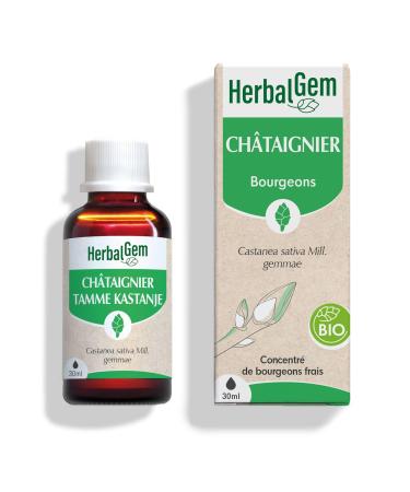 HERBALGEM - Ch taignier Bio - Compl ment Alimentaire - Extrait De Bourgeon Frais - Antioxidant Peau et Intestins