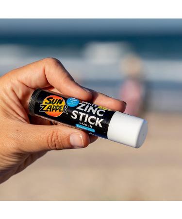 Sun Zapper Zinc Stick SPF 50+ Mineral Sunscreen for Face & Body - Water Resistant - Broad Spectrum Sun Block - 0.42 Oz - Made in Australia - Buy Online on GoSupps.com