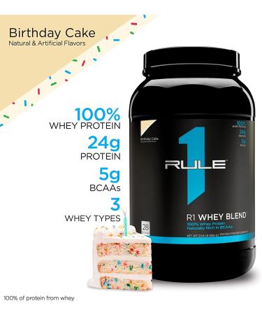 R1 Whey Blend - Birthday Cake Flavor - 28 Servings - Buy Online on GoSupps.com
